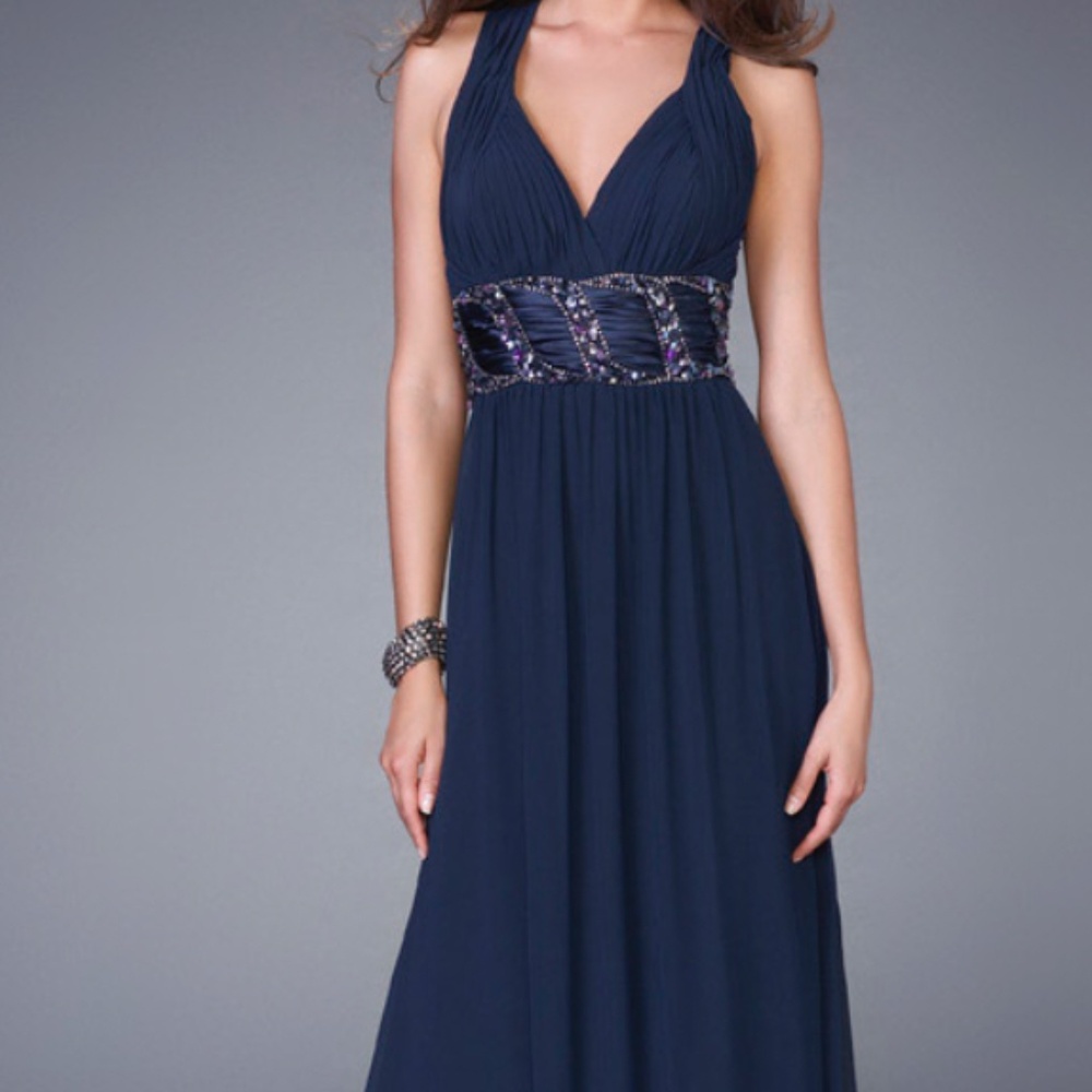 La Femme 15064 Evening Gown Majestic Purple Size 0